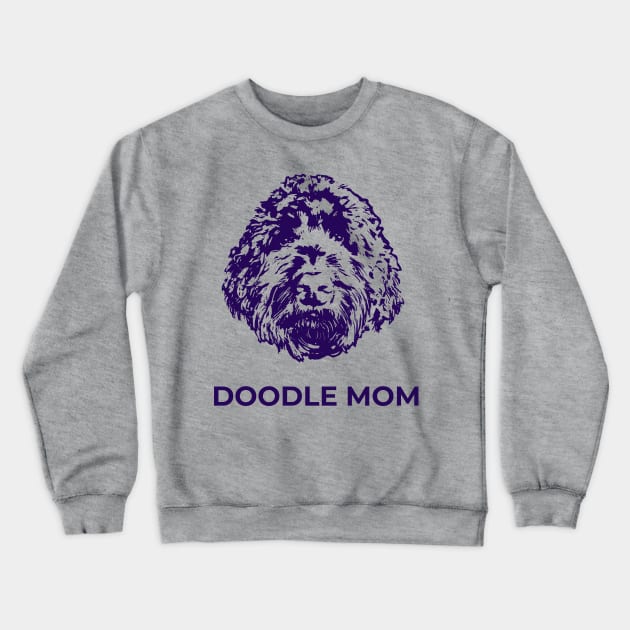 Doodle Mom Crewneck Sweatshirt by TimeTravellers